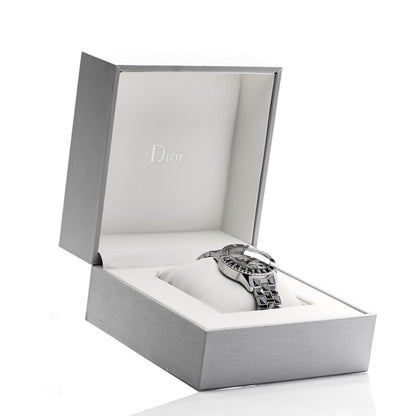 Christian Dior Stainless Steel Diamond Sapphire 38mm Christal Chronograph Quartz Watch Grey 5 of 5