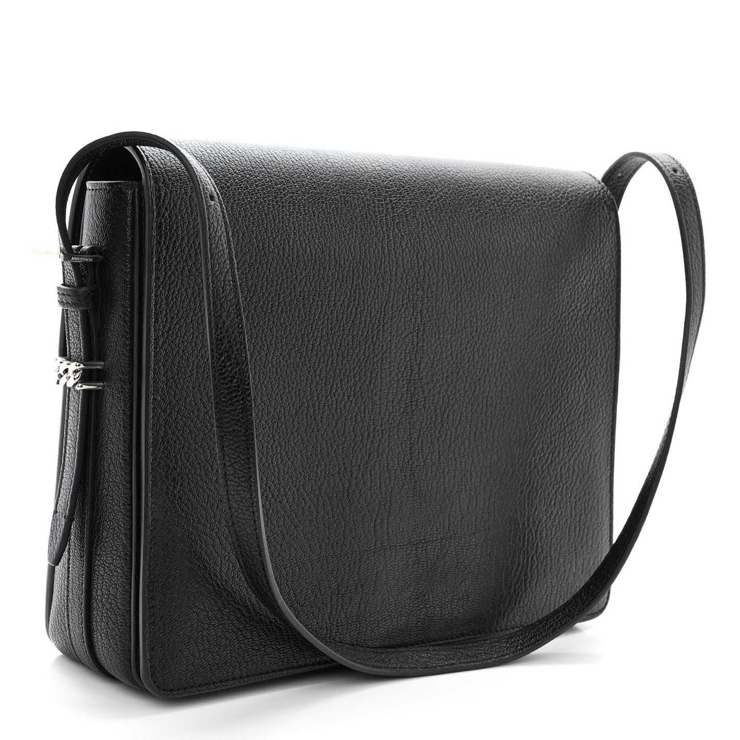 Grained Calfskin Large Grace Bag Black
