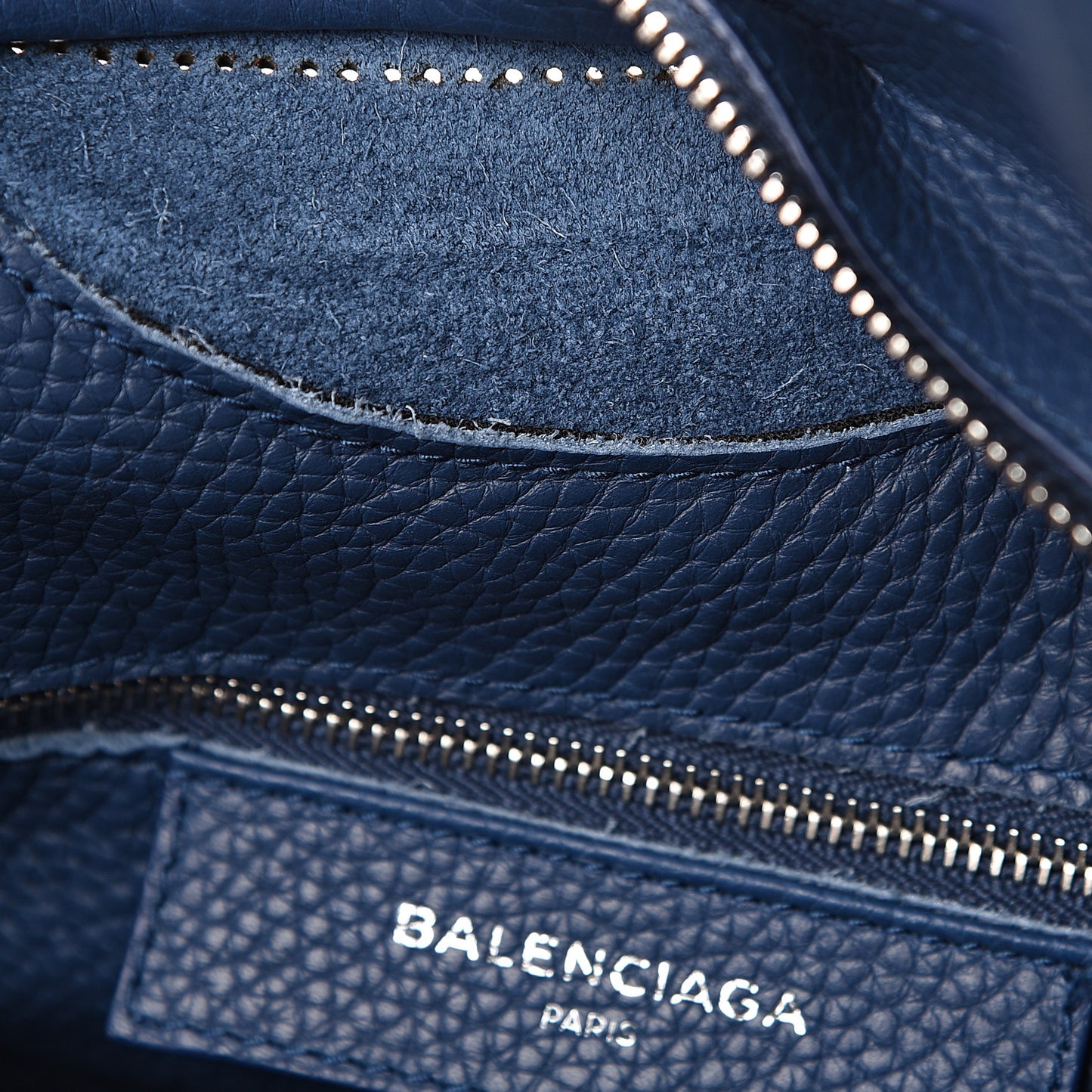 Veau Grana Perforated Blackout Hardware City Bleu Tanzanite