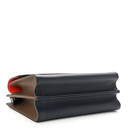 Fendi Vitello Elite Flamingo Colorblock Demi Jour Shoulder Bag Papavero Multicolor Asfalto 4 of 15