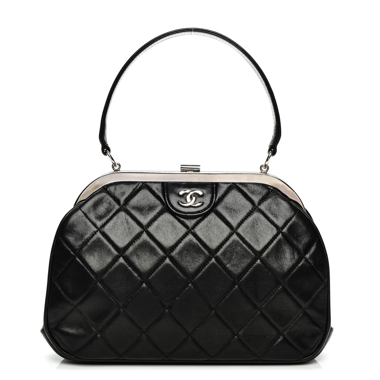 Chanel Lambskin Small Framed Bag Black 1 of 8