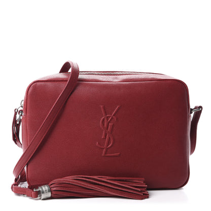 Saint Laurent Lambskin Monogram Small Lou Camera Bag Lipstick Red 1 of 10
