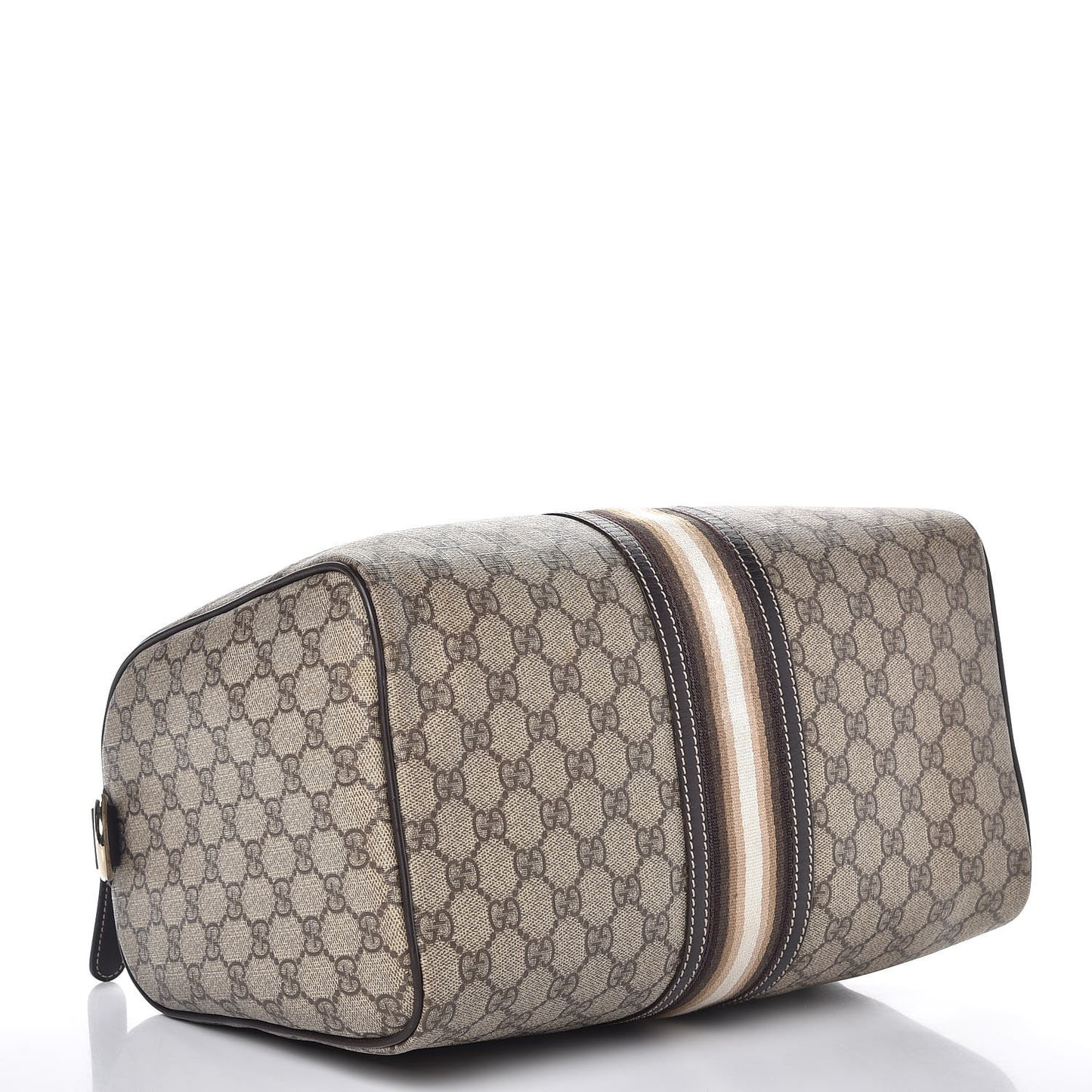 GG Plus Monogram Web Medium Joy Boston Dark Brown