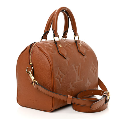 Louis Vuitton Empreinte Monogram Giant Speedy Bandouliere 25 Cognac 3 of 8