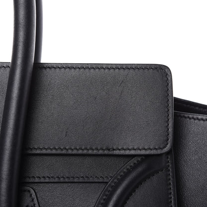 Celine Smooth Calfskin Mini Luggage Black 14 of 15