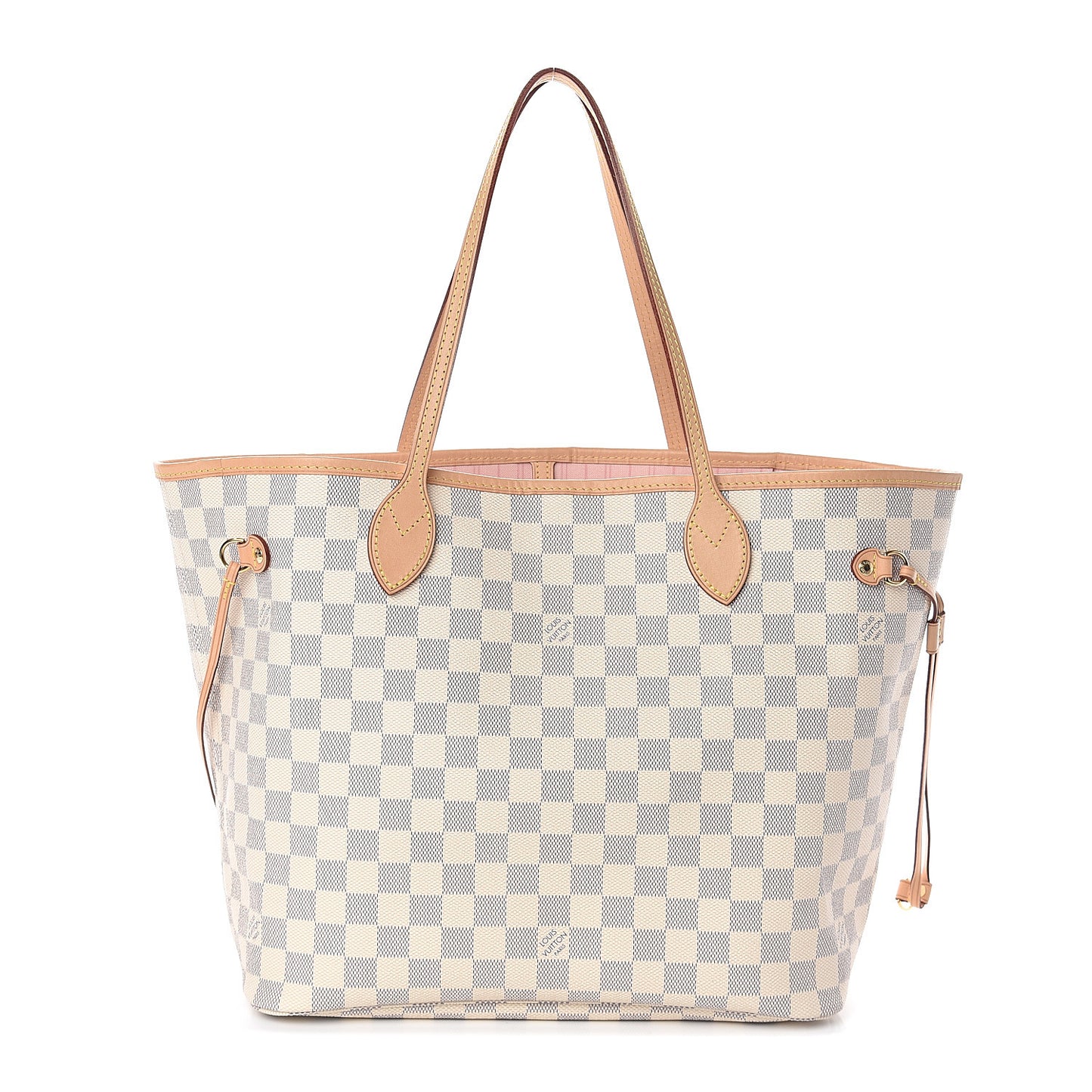 Damier Azur Neo Neverfull MM Rose Ballerine