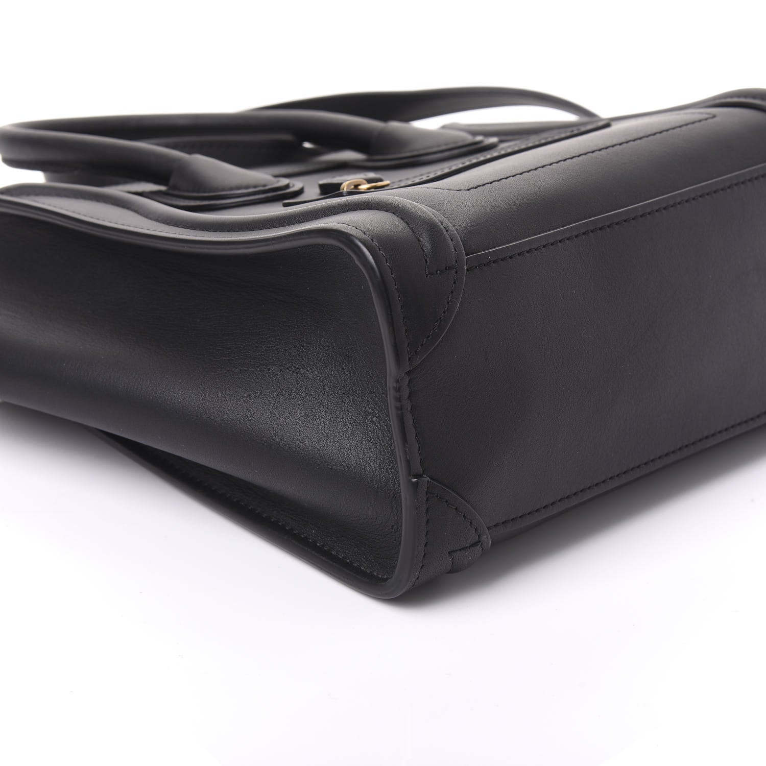 Celine Smooth Calfskin Nano Luggage Black 5 of 9