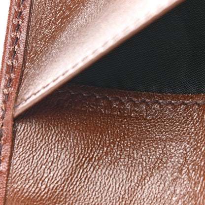 Burberry House Check Bridle Calfskin Passport Holder Cover Dark Tan 6 of 11