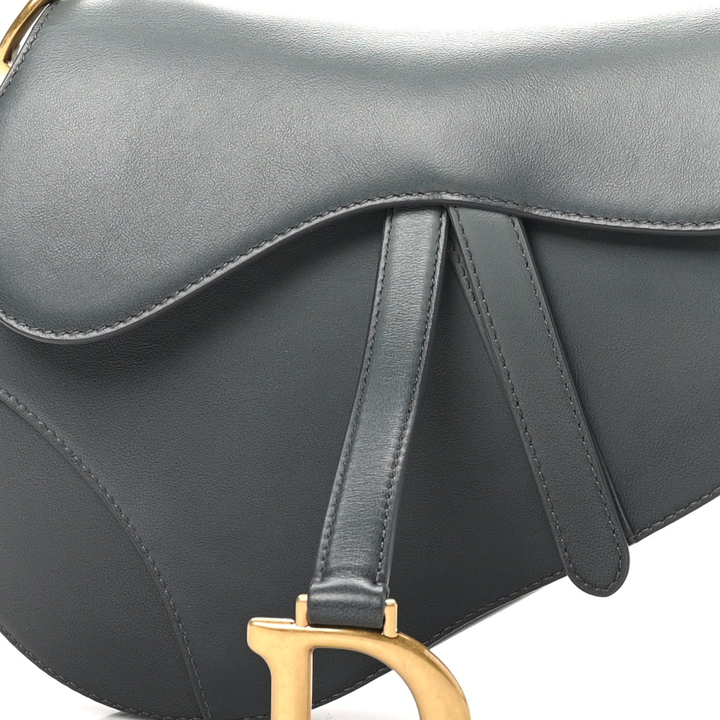 Calfskin Saddle Bag Gris