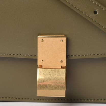 Celine Box Calfskin Small Classic Box Flap Bag Army Green 9 of 10
