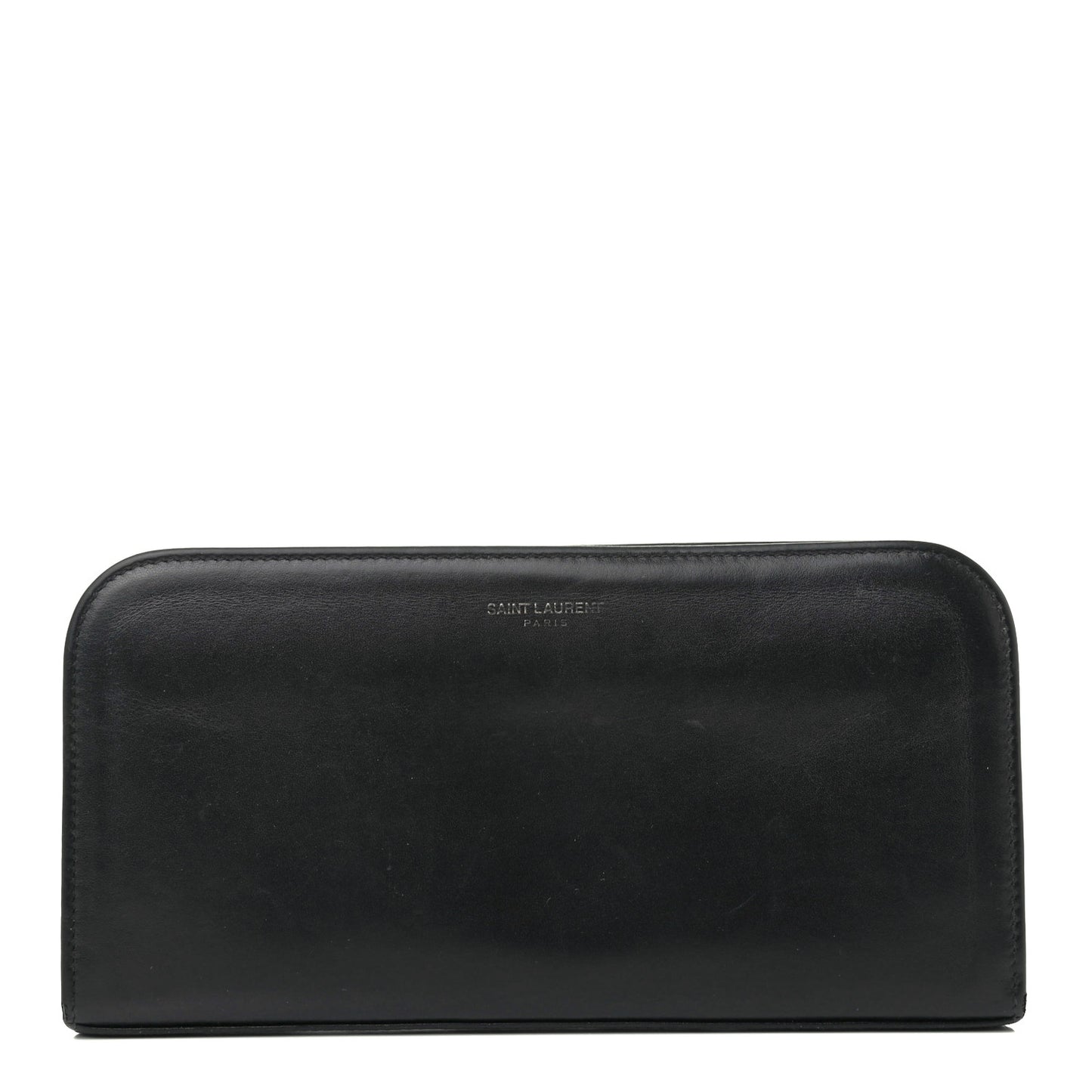 Calfskin Classic Zip Around Continental Wallet Black