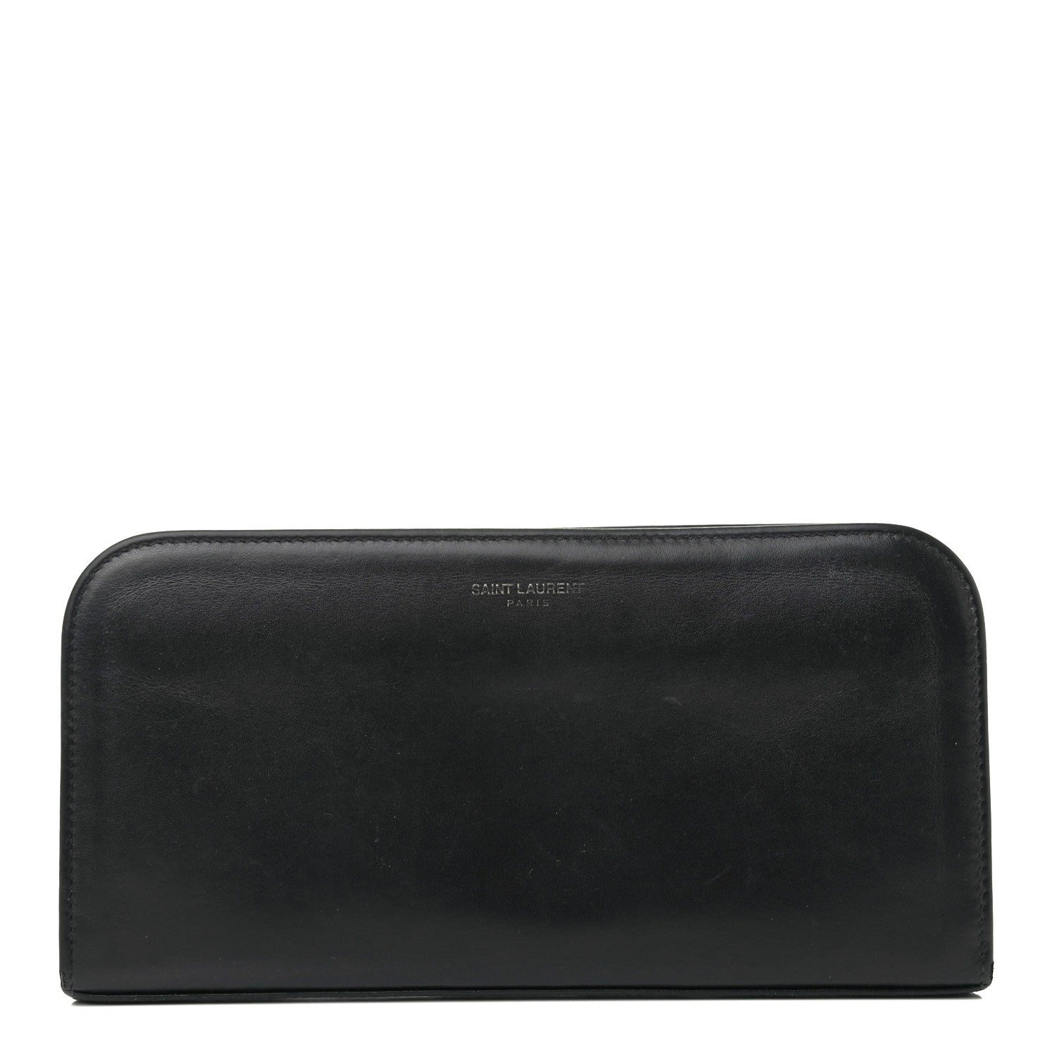 Saint Laurent Calfskin Classic Zip Around Continental Wallet Black 1 of 8