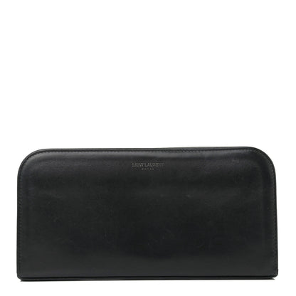 Saint Laurent Calfskin Classic Zip Around Continental Wallet Black 1 of 8