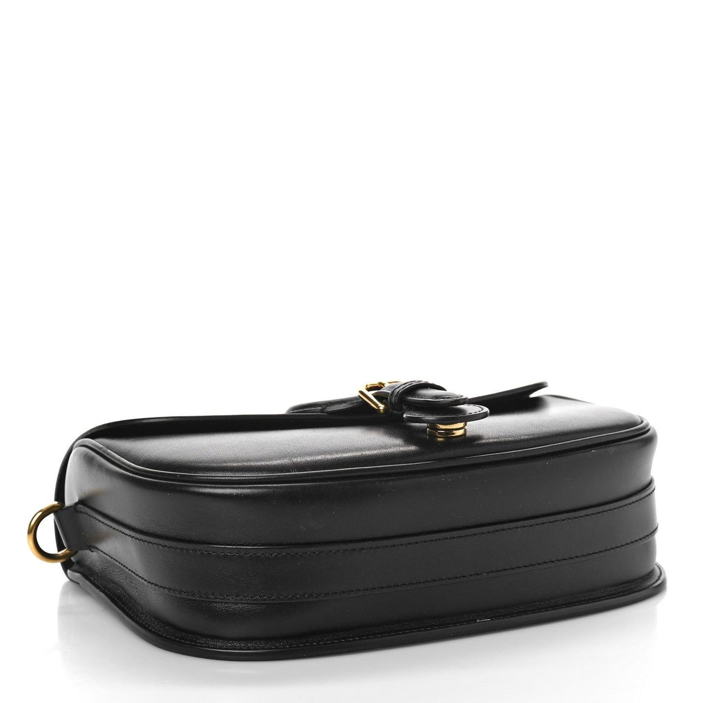 Box Calfskin Medium Bobby Flap Black