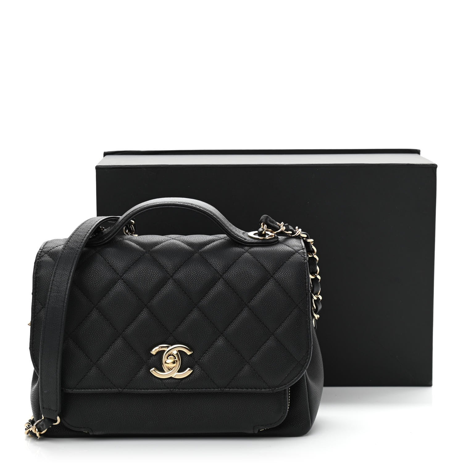 Chanel Caviar Quilted Medium Business Affinity Flap Black 13 of 13
