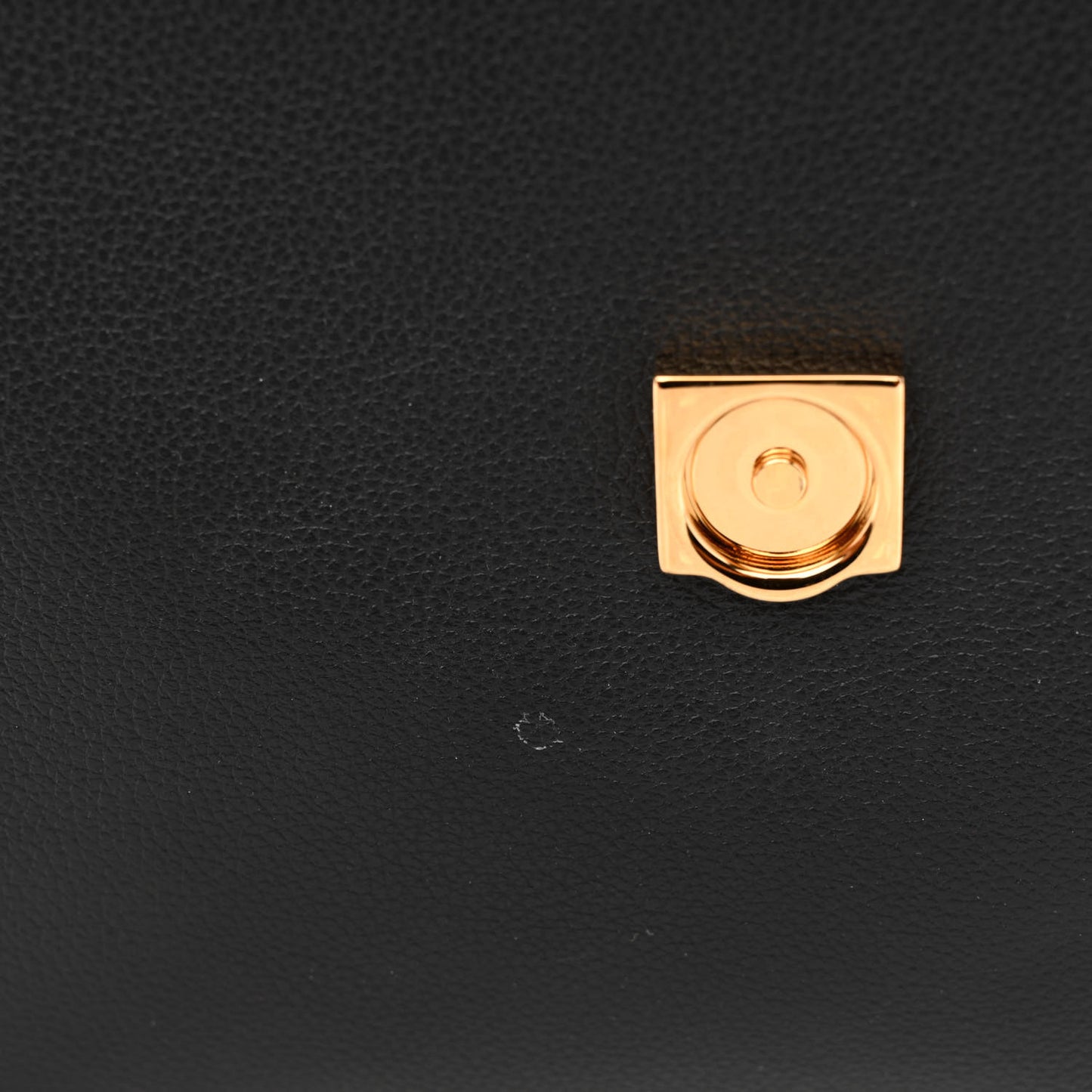 Grained Calfskin La Medusa Top Handle Bag Black