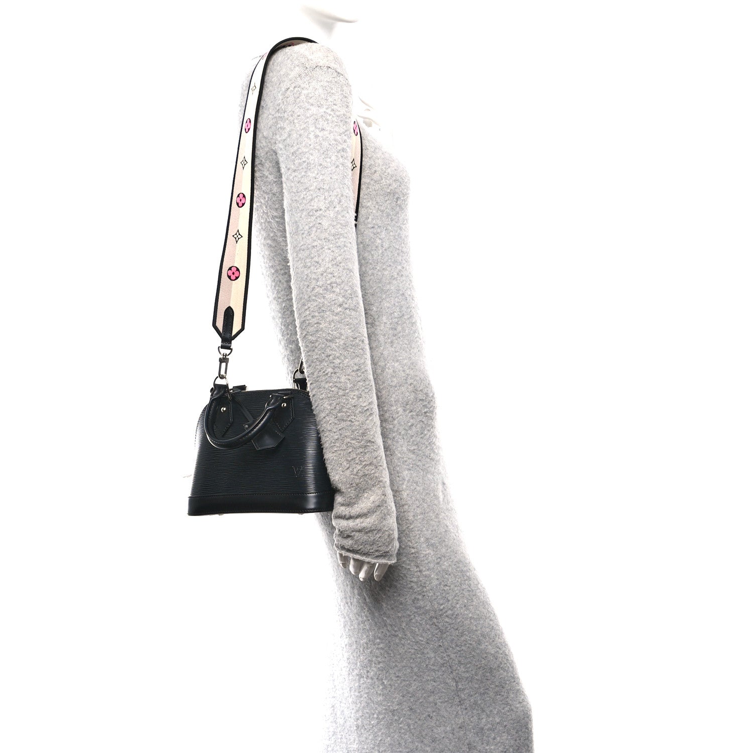 Louis Vuitton Epi Jacquard Alma BB Black 2 of 10