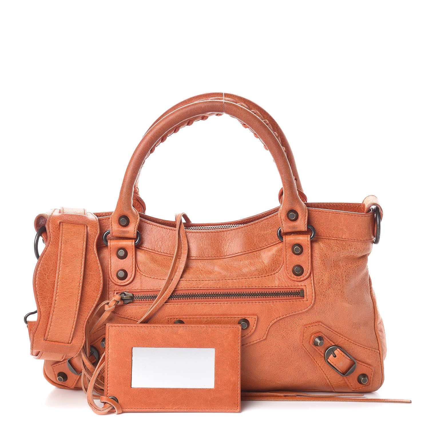 Balenciaga Agneau Classic Hardware First Mandarine 1 of 9