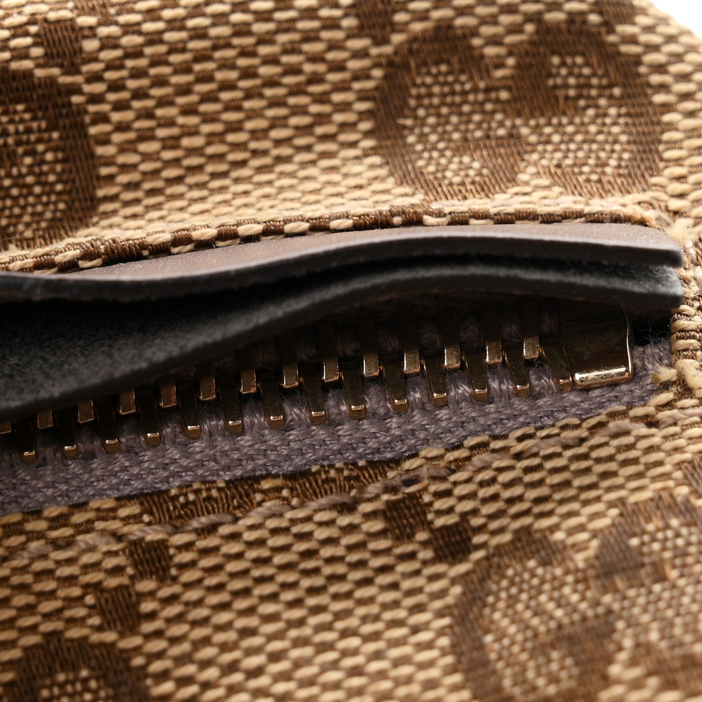 GG Monogram Web Double Pocket Belt Bag Purple