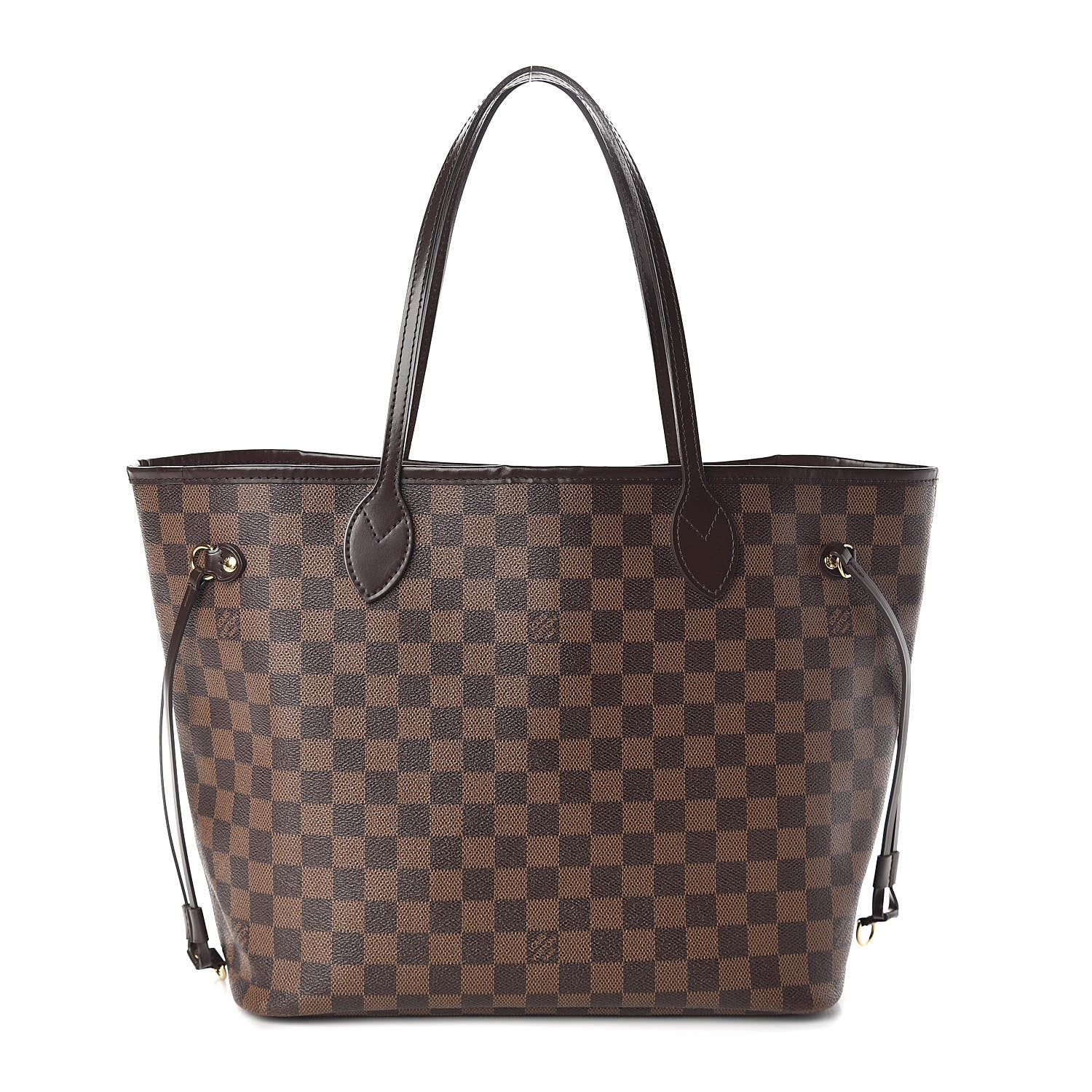 Louis Vuitton Damier Ebene Neo Neverfull MM Rose Ballerine 1 of 10