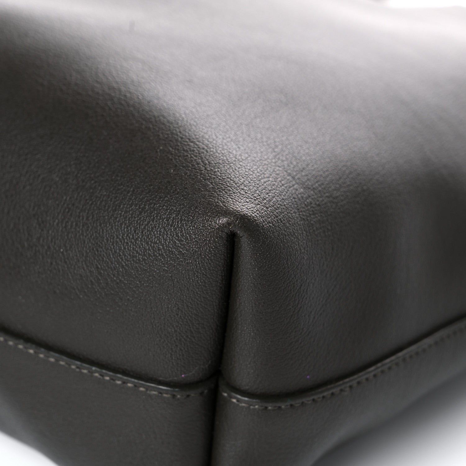 Saint Laurent Calfskin Medium Shopping Tote Haunting Green 10 of 15