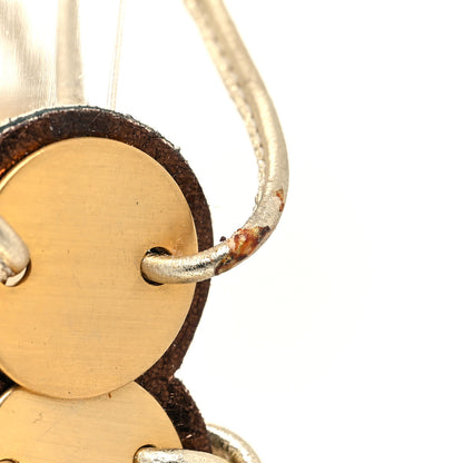 Jimmy Choo Metallic Nappa Medallion Sandals 37 Gold 8 of 10