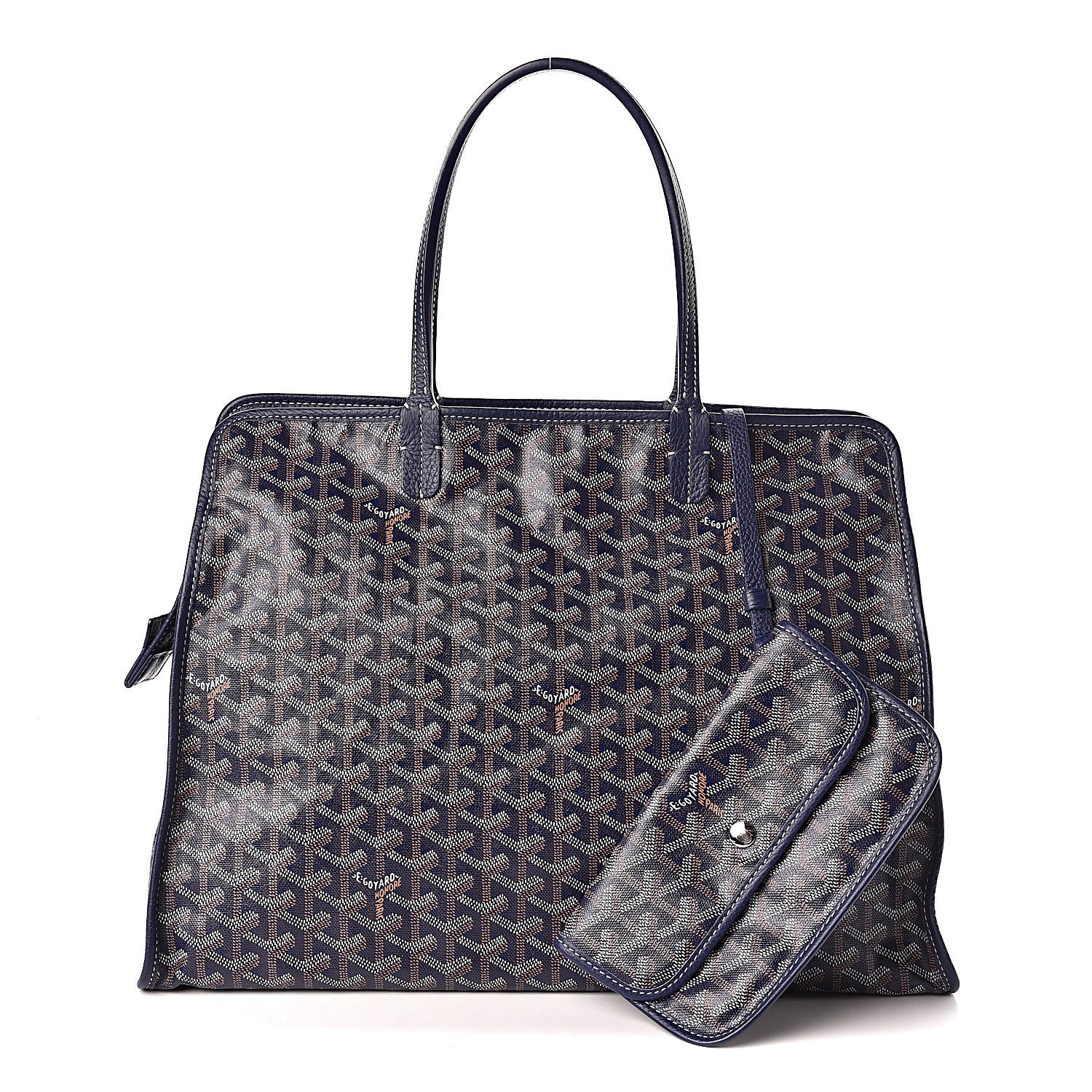 Goyard Goyardine Sac Hardy Pet Carrier PM Navy 1 of 11