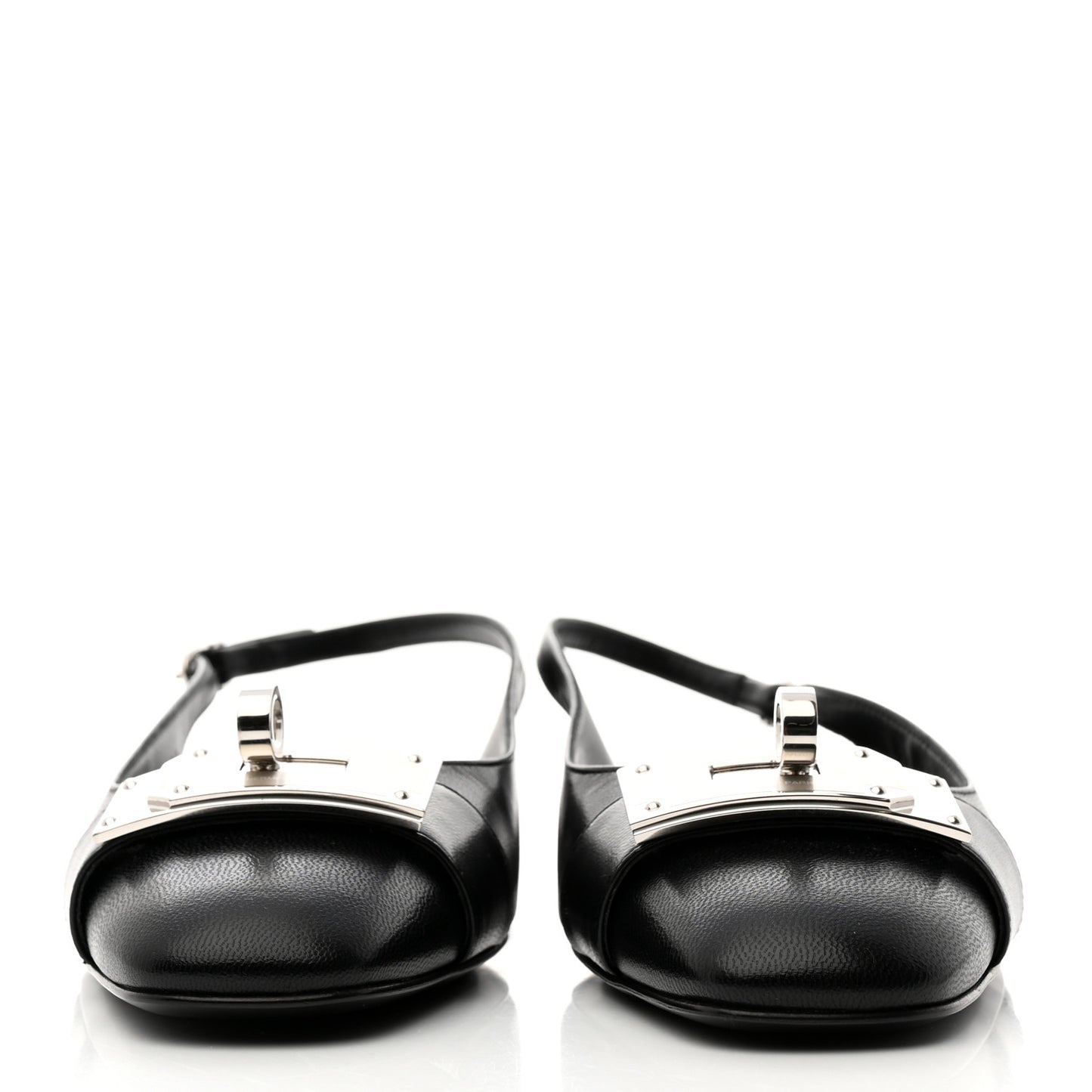 Goatskin Innocente Slingback Mules 39 Black