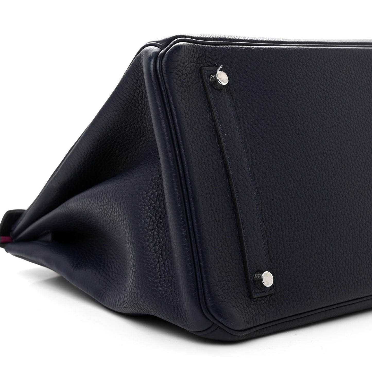 Togo Verso Birkin 35 Bleu Nuit Rose Pourpre