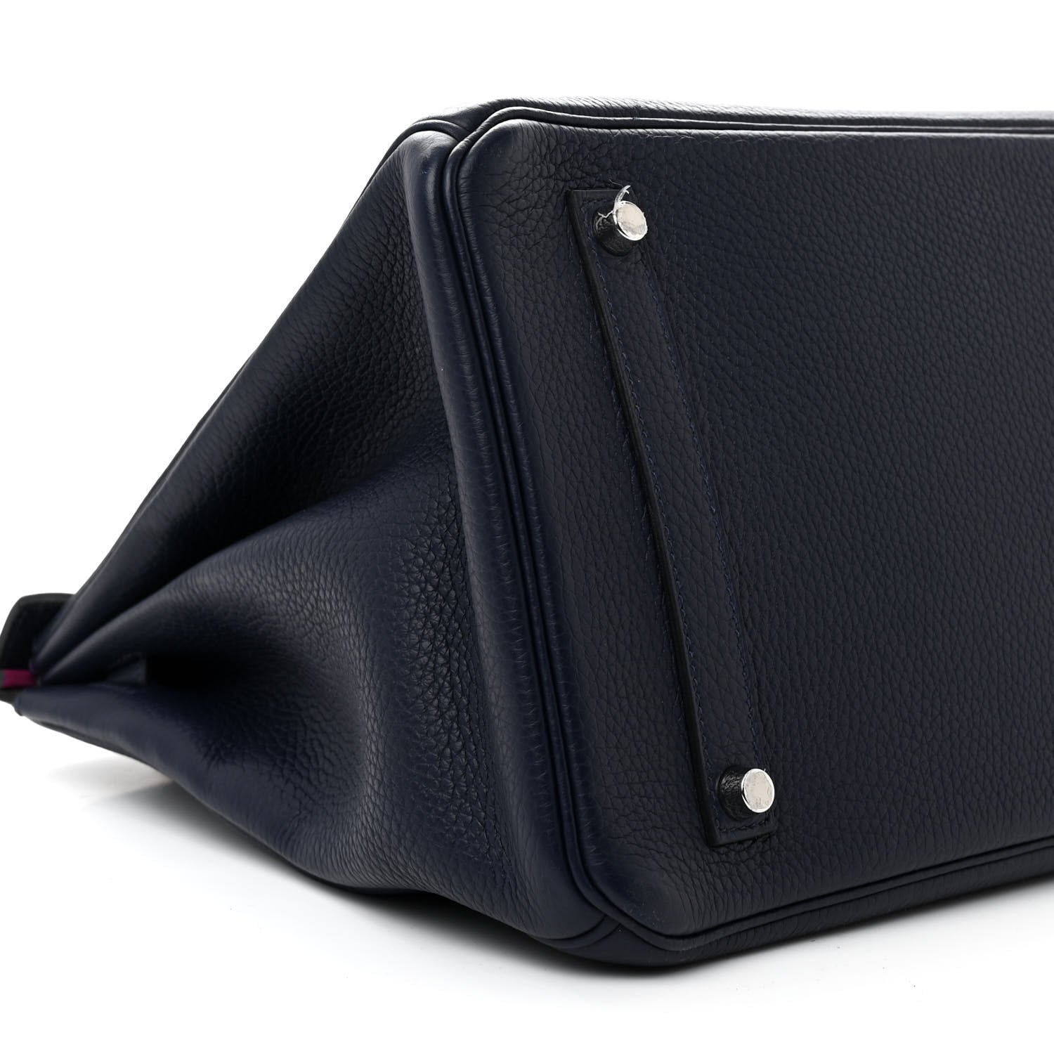 Hermes Togo Verso Birkin 35 Bleu Nuit Rose Pourpre 9 of 12