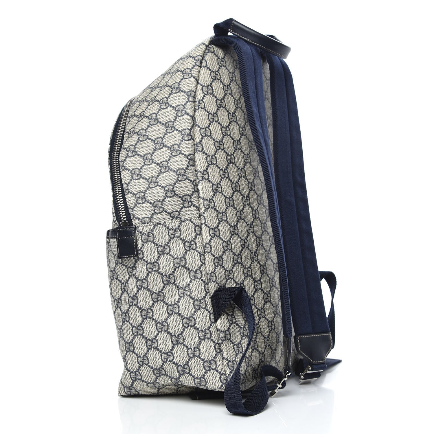 Gucci GG Supreme Monogram Medium Classic Backpack Navy 2 of 9