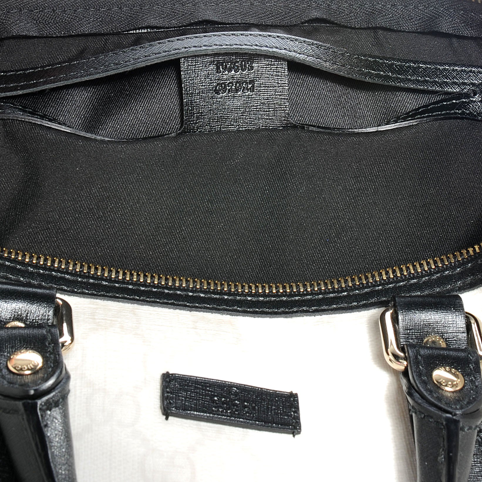 Gucci Monogram Medium Joy Boston Black Trim 7 of 8