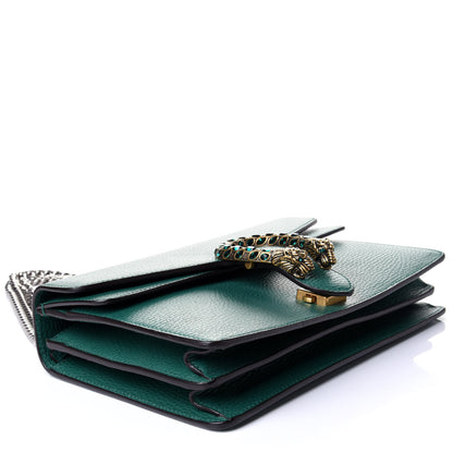Gucci Pebbled Calfskin Small Dionysus Shoulder Bag Emerald 3 of 4