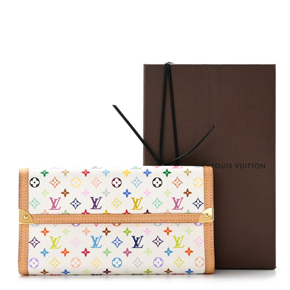 Louis Vuitton Monogram Multicolor Porte Tresor International Wallet White 7 of 7