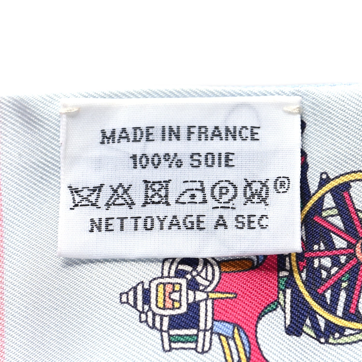 Hermes Silk Les Voitures Exquises Twilly Bleu Rose Vert 4 of 4