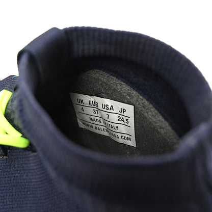 Balenciaga Sweatshirt Knit Womens Speed Lace Up Sneakers 37 Navy 9 of 10