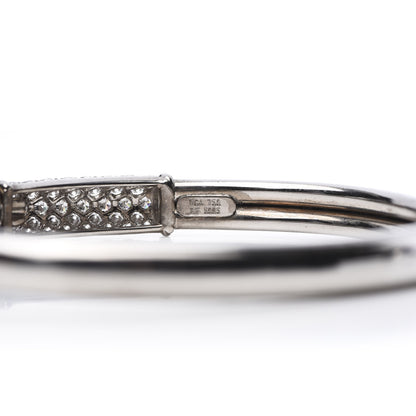 Van Cleef & Arpels 18K White Gold Diamond Philippine Bangle Bracelet 4 of 7
