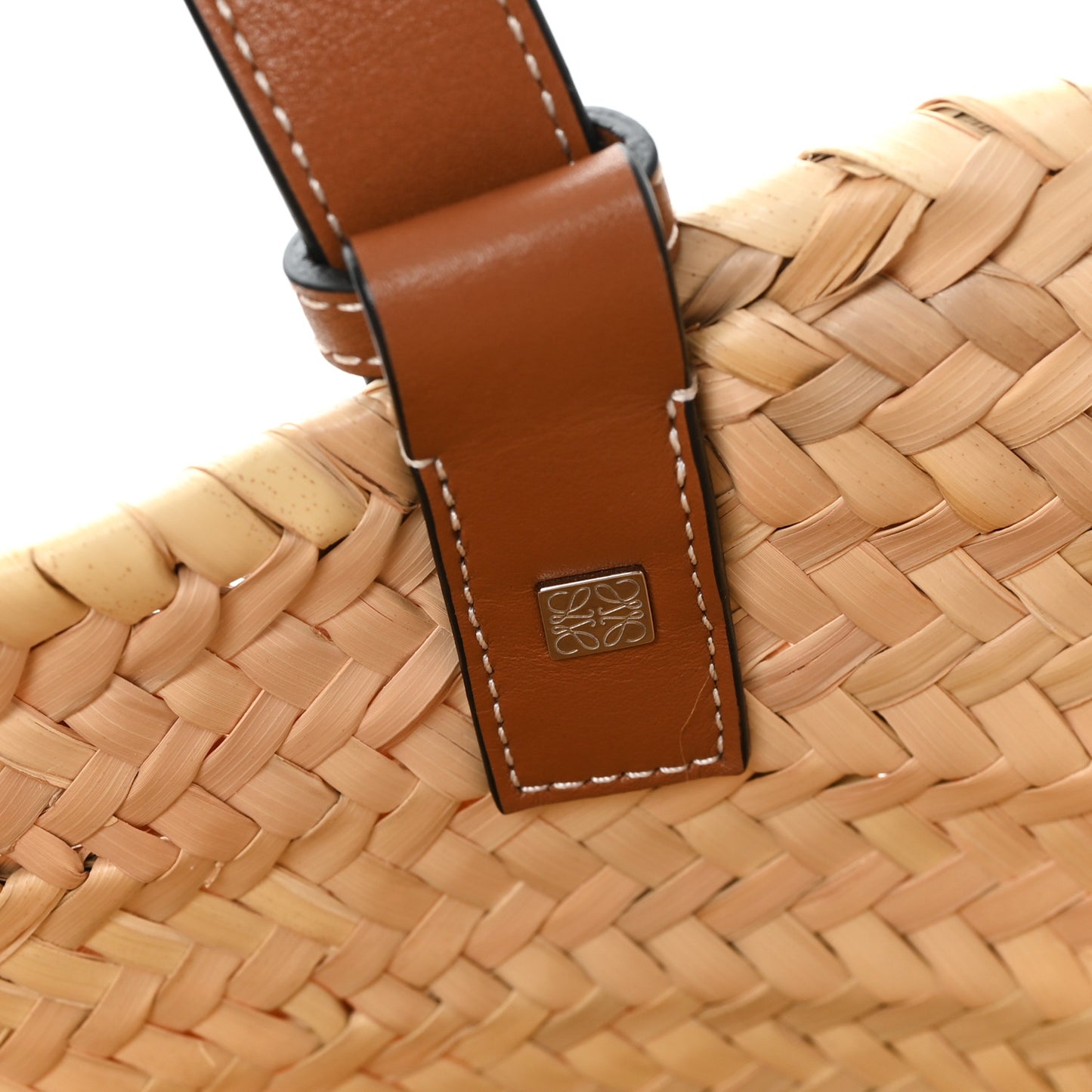 Raffia Basket Tote Bag Natural Tan