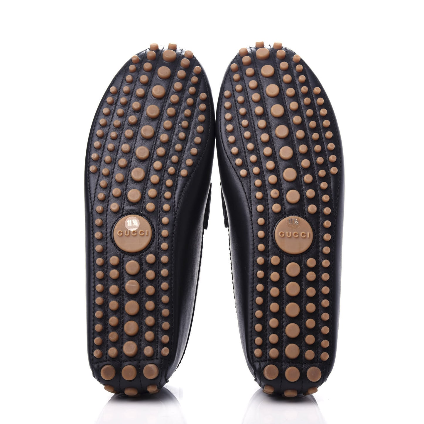Calfskin Web Driver Loafers 11.5 Black