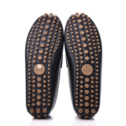 Gucci Calfskin Web Driver Loafers 11.5 Black 6 of 10
