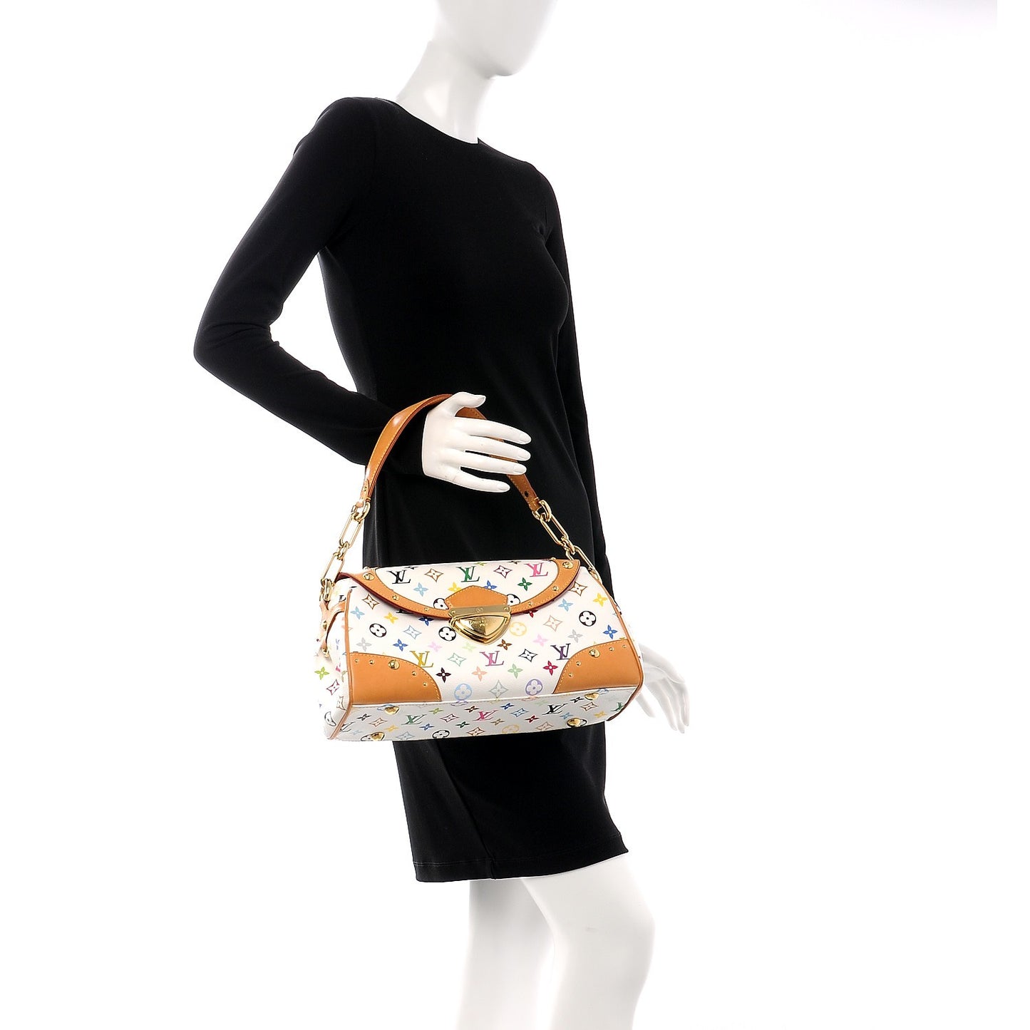 Monogram Multicolor Beverly MM White