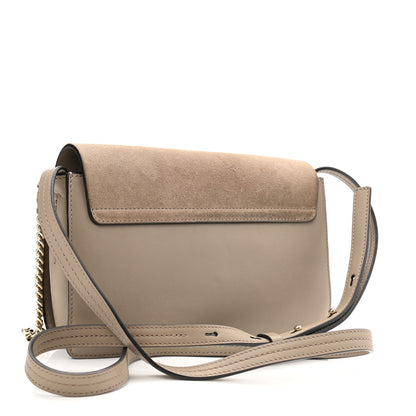 Chloe Suede Calfskin Small Faye Shoulder Bag Motty Grey 3 of 12