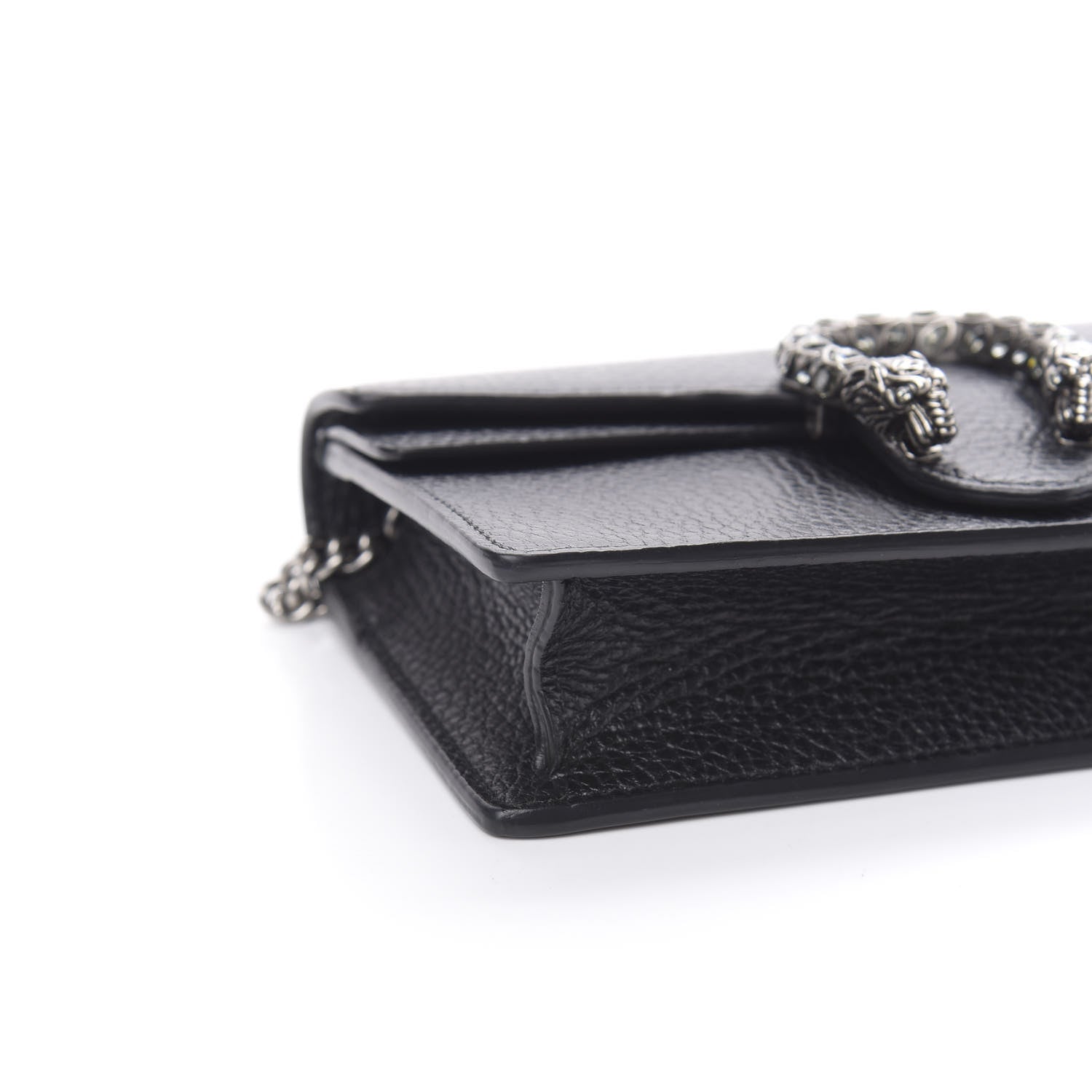 Gucci Calfskin Super Mini Dionysus Shoulder Bag Black 7 of 10