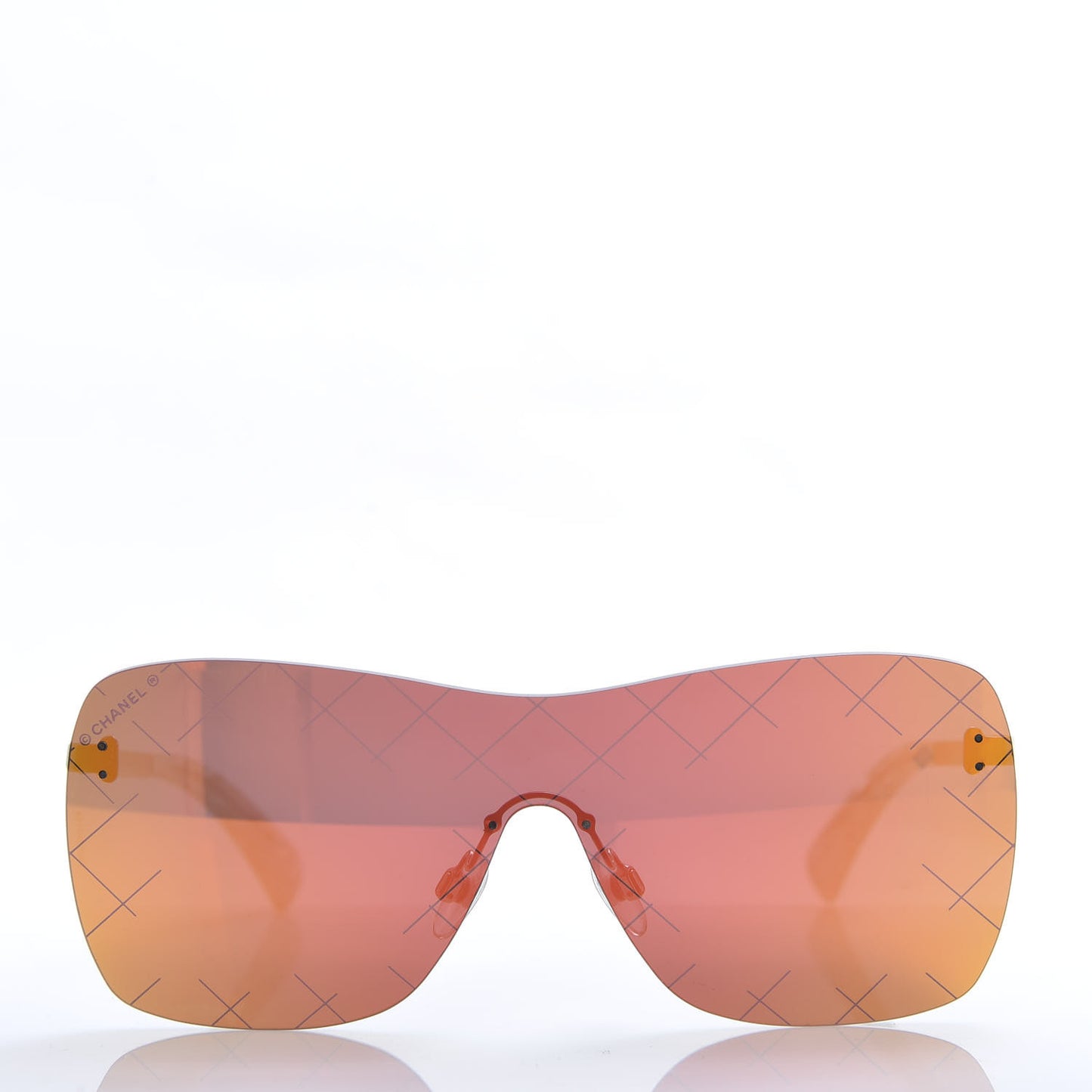 Shield Runway Sunglasses 4215 Silver Red
