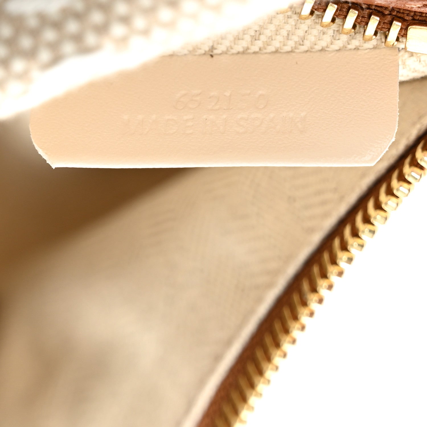 Loewe Jacquard Anagram Calfskin Small Cubi Bag Ecru Tan 8 of 11