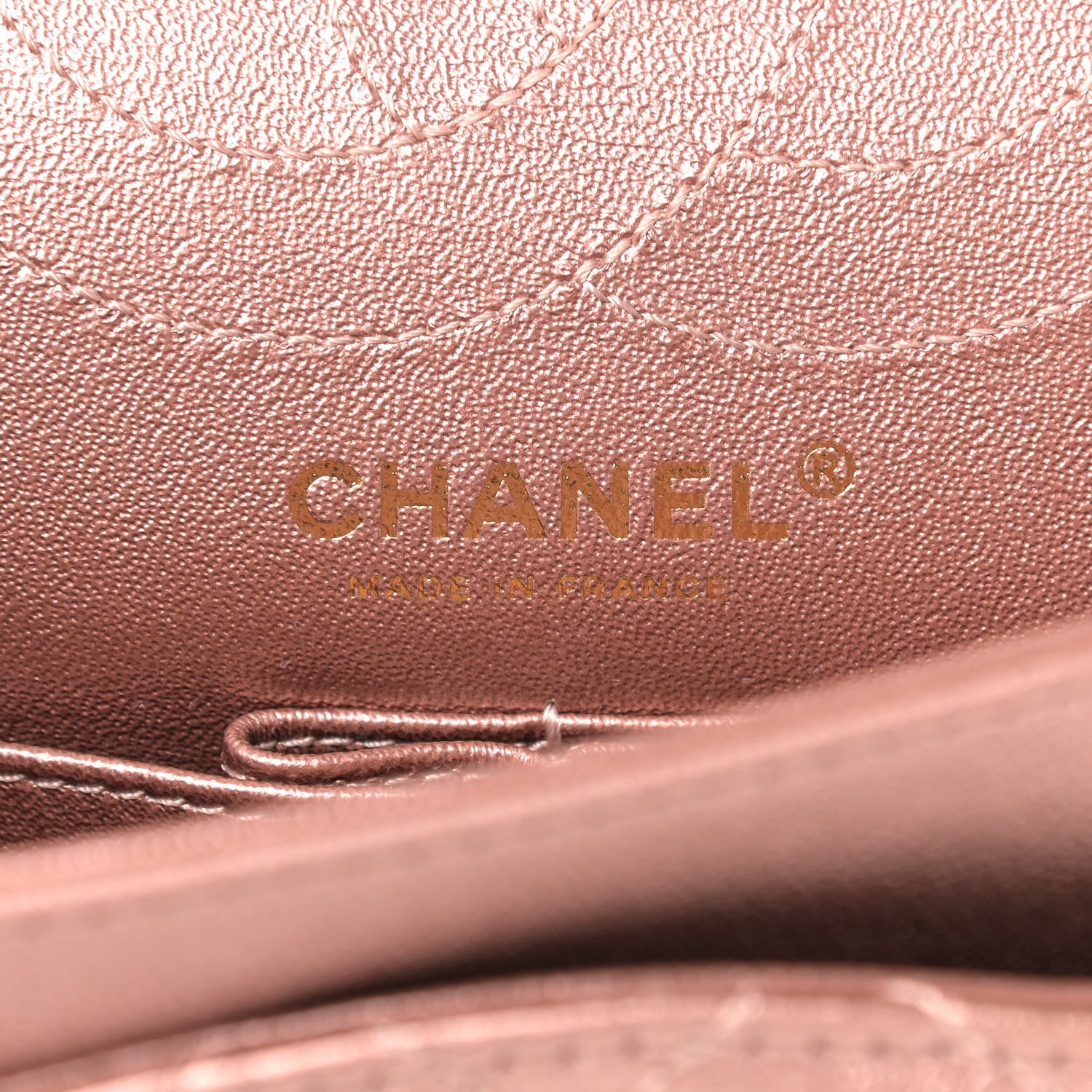 Chanel Metallic Grained Calfskin Quilted 2.55 Reissue 225 Flap Copper Pink 7 of 8