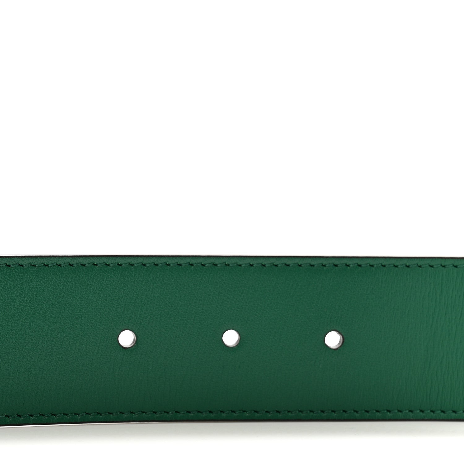 Gucci Calfskin Ceramic Glass Double G 40mm Belt 85 34 Emerald Multicolor 3 of 5