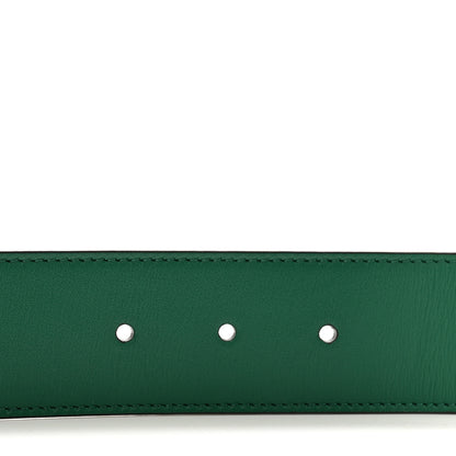 Gucci Calfskin Ceramic Glass Double G 40mm Belt 85 34 Emerald Multicolor 3 of 5