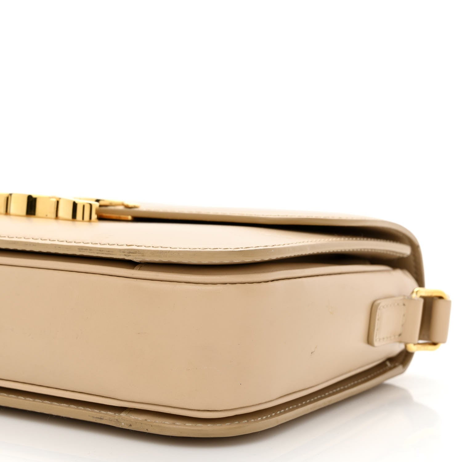 Celine Shiny Calfskin Medium Triomphe Nude 11 of 22