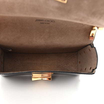 Jimmy Choo Smooth Calfskin Lockett Petite Shoulder Bag Black 5 of 10